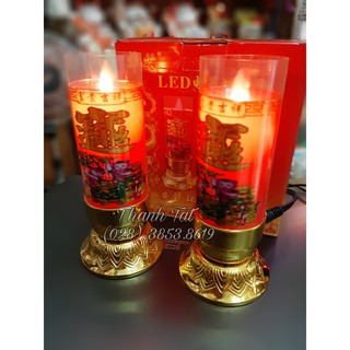 ✨  Bộ Nến Điện Tử Tim Lắc Đỏ 16,3 x 7,5cm ✨