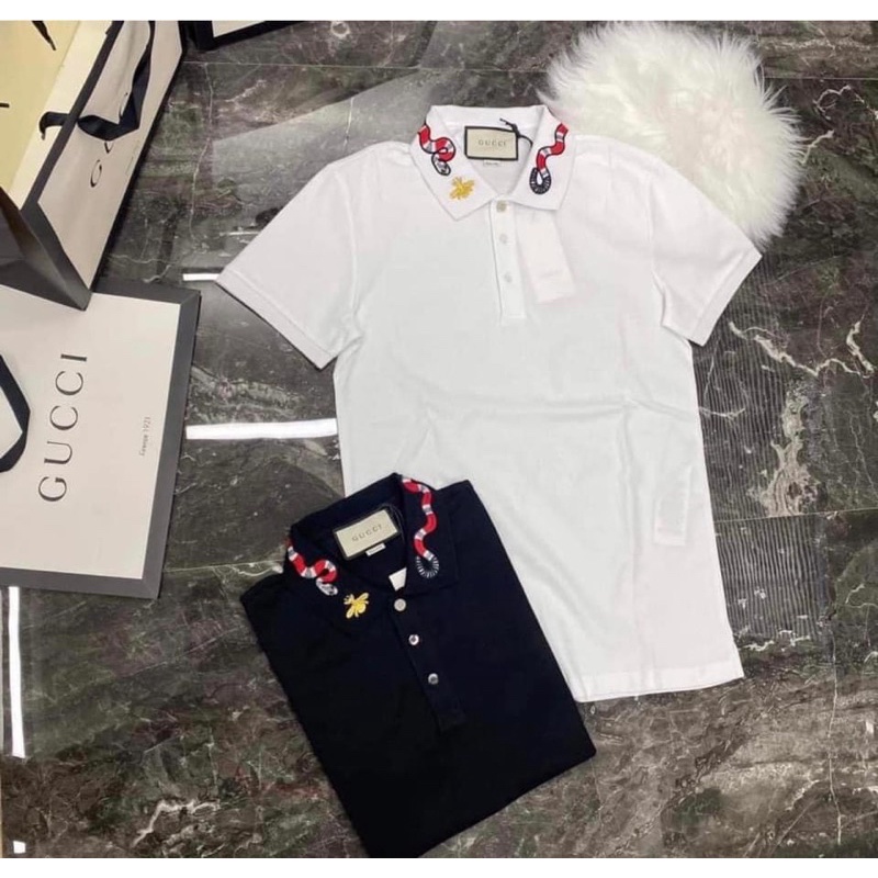 Áo Polo Nam GC  Cổ Thêu Ong Rắn Siêu Hot - Áo Nam Polo GC SPF Đỉnh cao