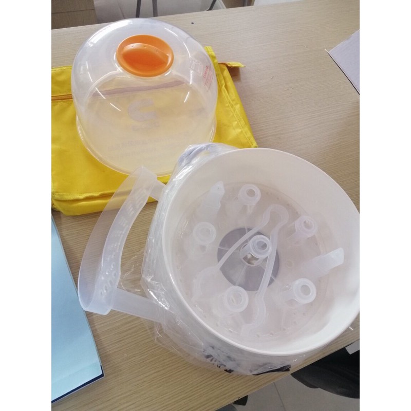 [Bh 12 tháng]  Máy tiệt trùng siêu tốc 6 bình sữa fatz baby Hàn Quốc
