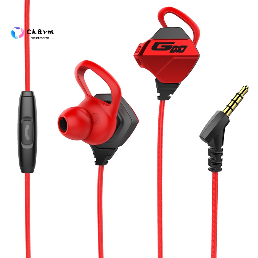 [CM] Availble 3.5mm Universal Wired In-Ear Earphone Noise Reduction Gaming Headphone with Mic