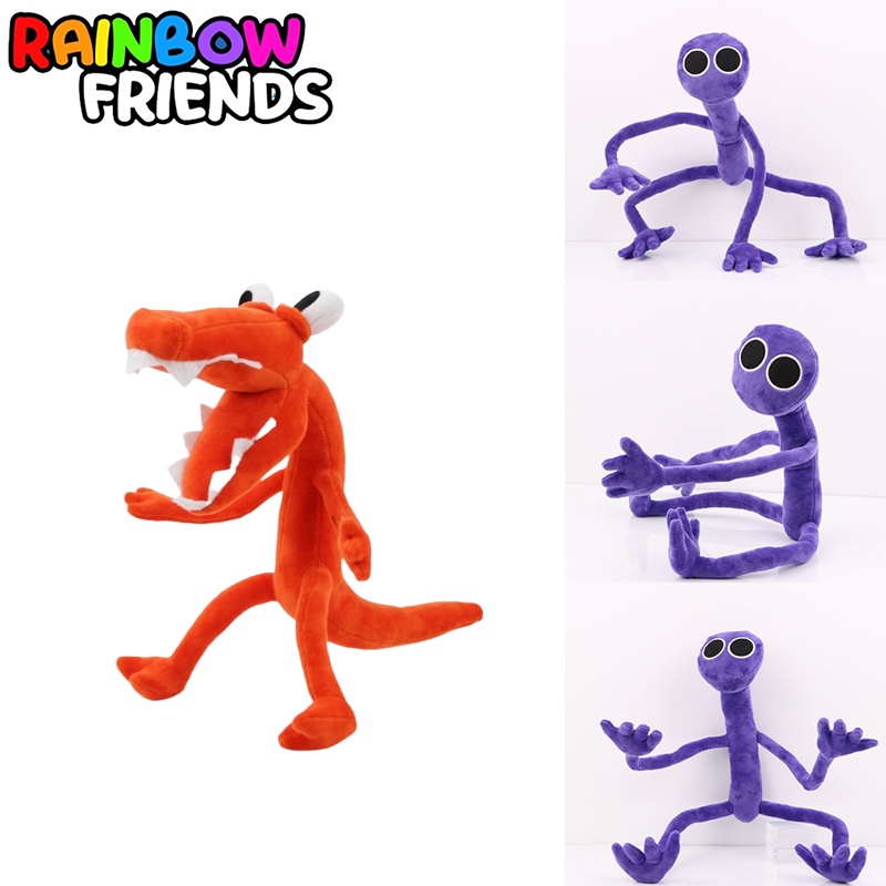 Hot Game Roblox Rainbow Friends Plush Toy Orange Purple Stuffed Doll Kid Xmas Gift