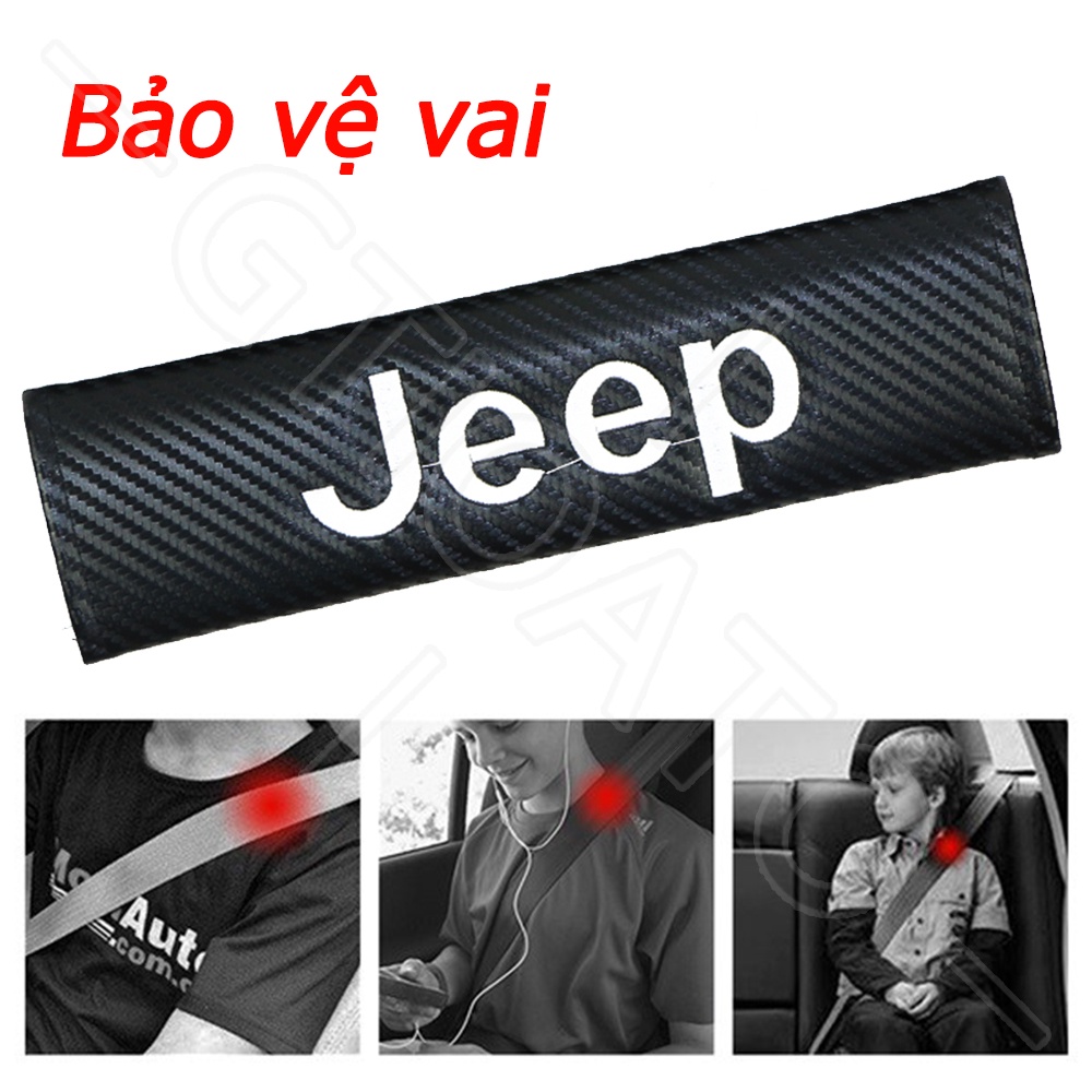 GTIOATO Sợi Carbon DâY Đai An ToàN Ô Tô CàI DâY An ToàN Ô Tô BọC DâY An ToàN Xe HơI Phụ Kiện Oto Trang Trí Oto Phụ KiệN BêN Trong Ô Tô Cho Jeep Wrangler Cherokee Gladiator RAM TRX 150