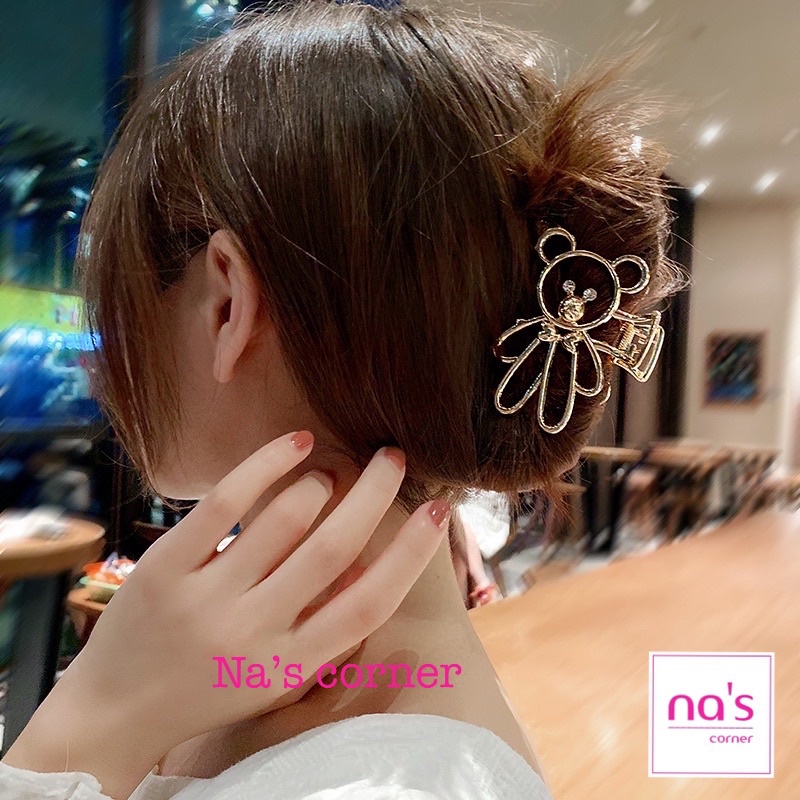 Gấp tóc gắp gấu kim loại bền đẹp