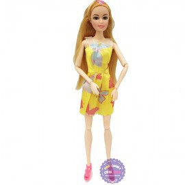 Đồ chơi búp bê gái mặc váy có khớp