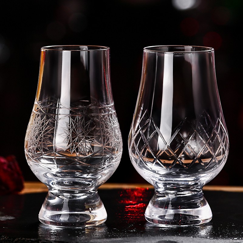 Ly Tasting Thử Trạm Khắc Họa Tiết - Whisky Tasting Glass