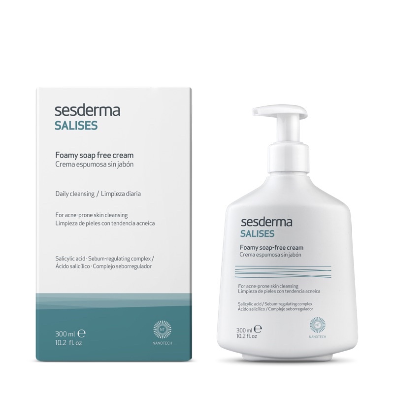 Sữa rửa mặt Sesderma Salises cho da dầu mụn trứng cá