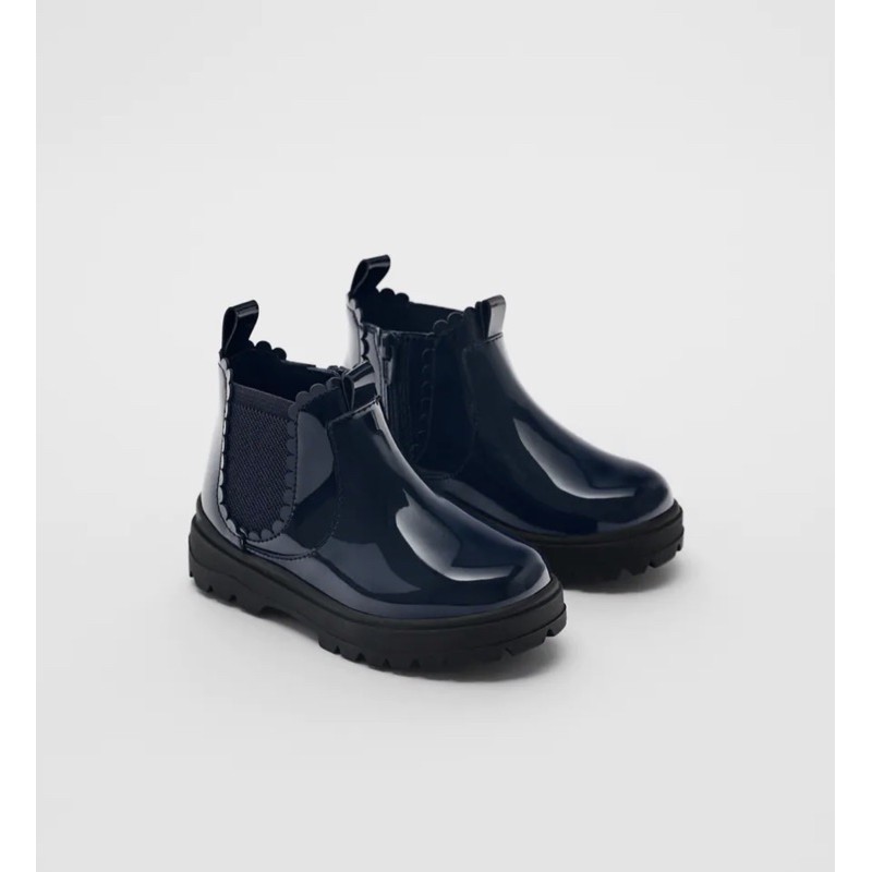 [AUTH - HÀNG SẴN] BOOTS ZARA CỔ CAO CHO BÉ   (Xanh navy - Size: 24)