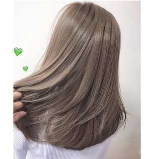 Thuốc Nhuộm Tóc Màu Nâu Trà Sữa Deep Brown Gray Hair Dye Cream 7/71