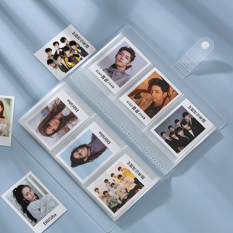 Album đựng thẻ INFEEL.ME có nút cài thiết kế ngăn đựng trong suốt tiện dụng sưu tập ảnh thẻ thần tượng