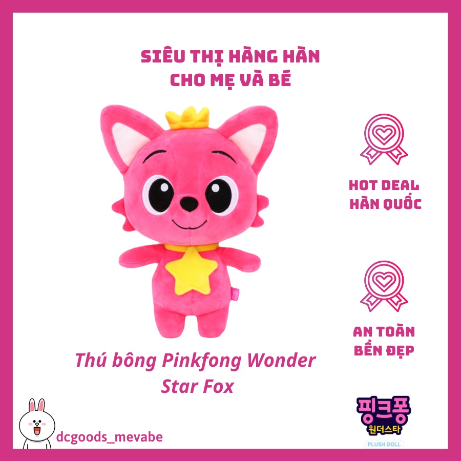Thú bông Pinkfong Wonder Star Fox - Thú bông cao cấp Hàn Quốc
