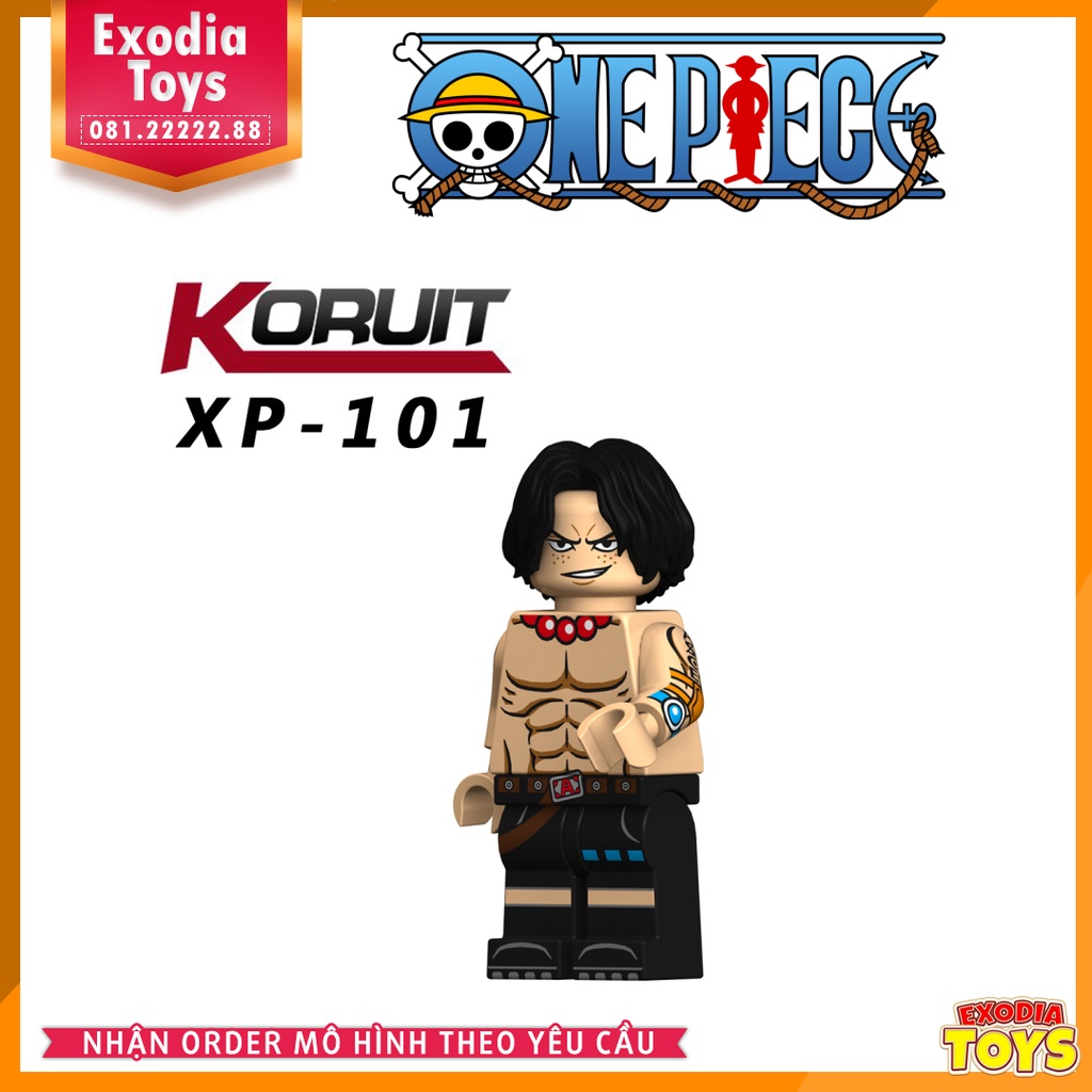 Xếp hình Minifigure nhân vật One Piece Đảo Hải Tặc - Đồ Chơi Lắp Ghép Sáng Tạo - KORUIT KT1013