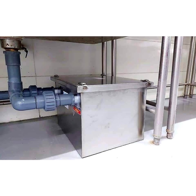 Bể tách mỡ Inox Gia Đình Urentek 20L - Tặng kèm bột botek-05