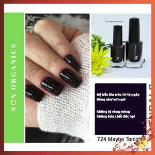 [Sơn Thường Như Sơn Gel] Sơn Móng Tay Màu Đen Đẹp 15ml ONC Organic Naturals Collection