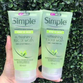 Sữa rửa mặt Simple Kind To Skin Refreshing Facial Wash Gel