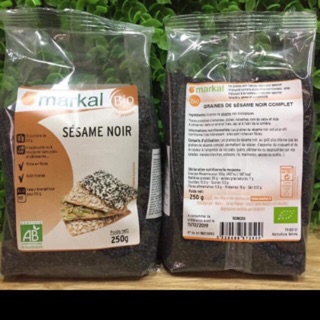 Hạt Mè Đen Hữu Cơ MARKAL 250g HSD 21/10/2020