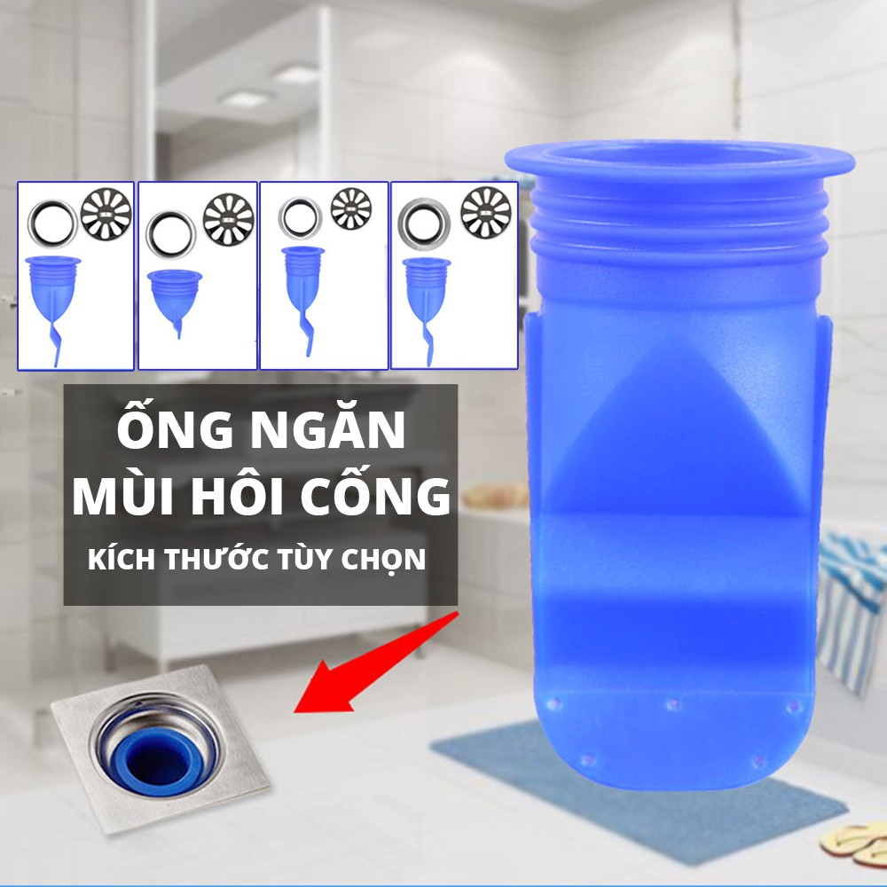 Combo 2 Bộ Ống Chặn Mùi Hôi Cống Có Chia Kích Thước Tự Chọn