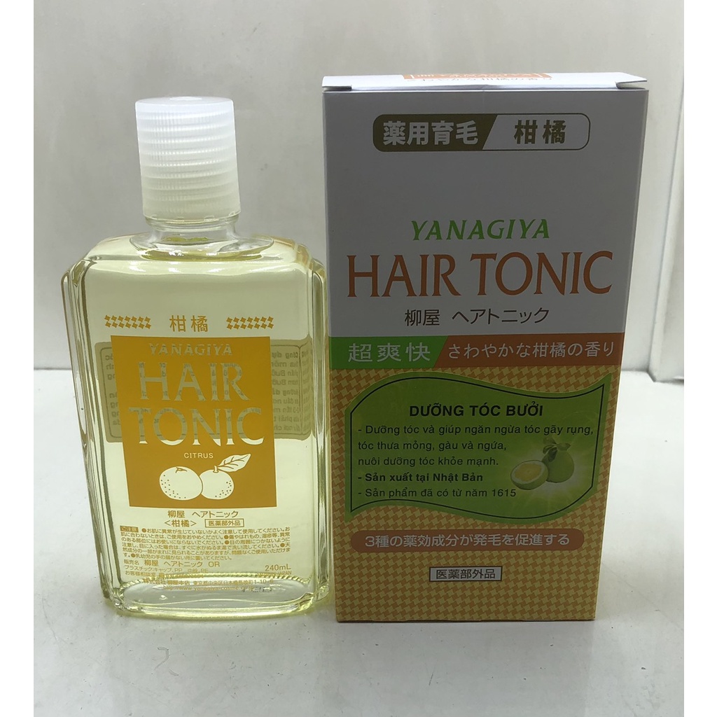 Yanagiya dưỡng tóc bưởi, giúp ngăn ngừa rụng tóc Hair Tonic 240ml