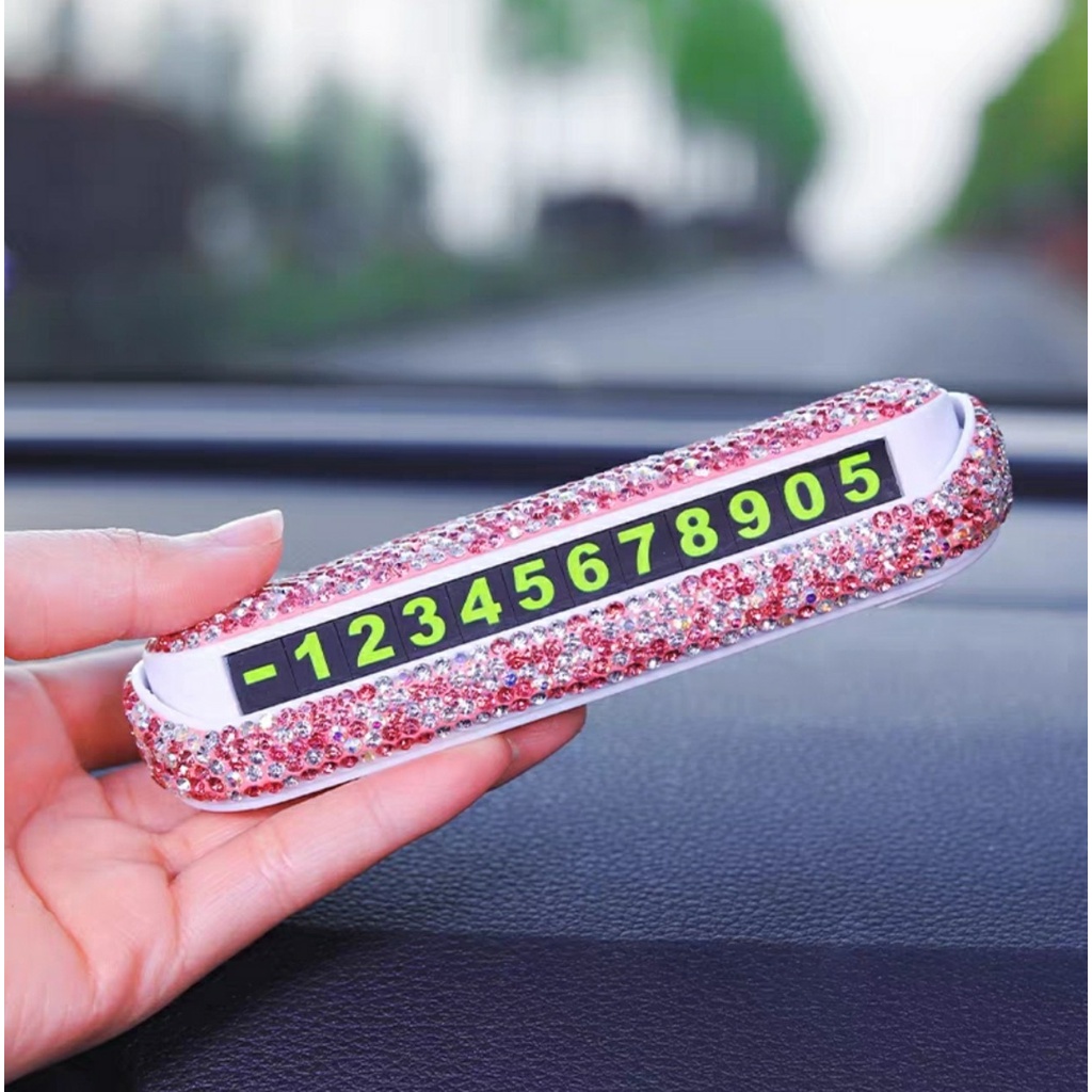 Sét Cây tài lộc trang trí taplo xe,mix Bảng Số Điện Thoại trang trí siêu xinh