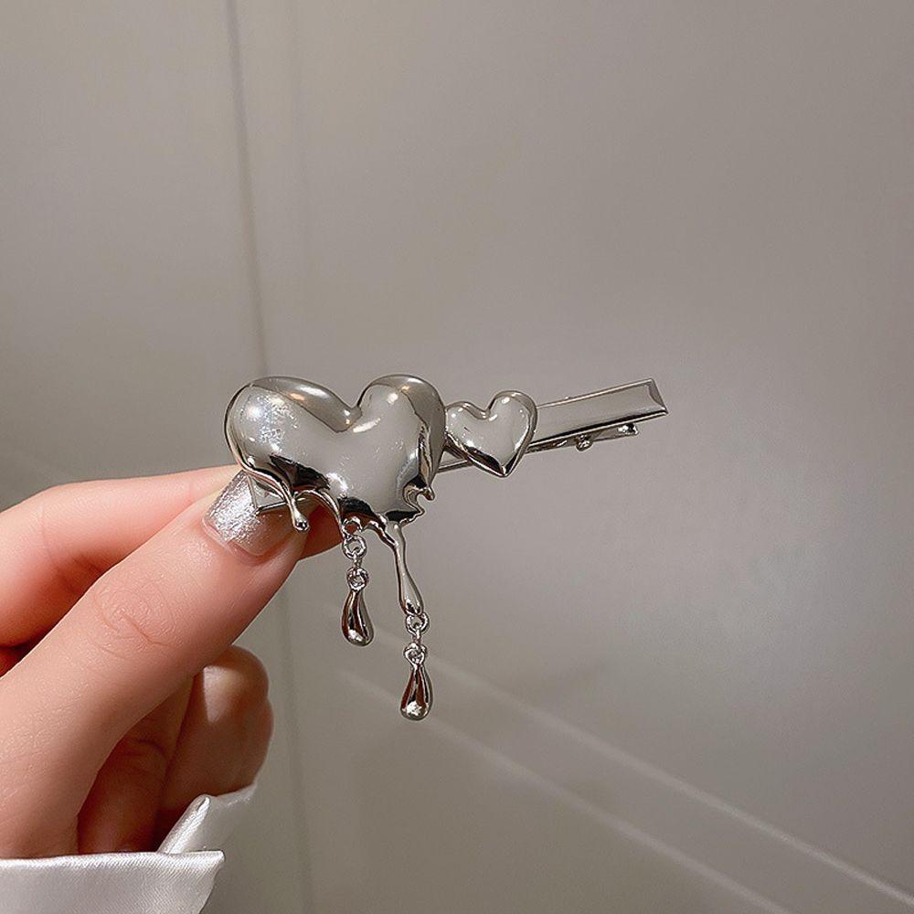 Kẹp Tóc Hình Trái Tim DANILO Phong Cách Retro Thời Trang