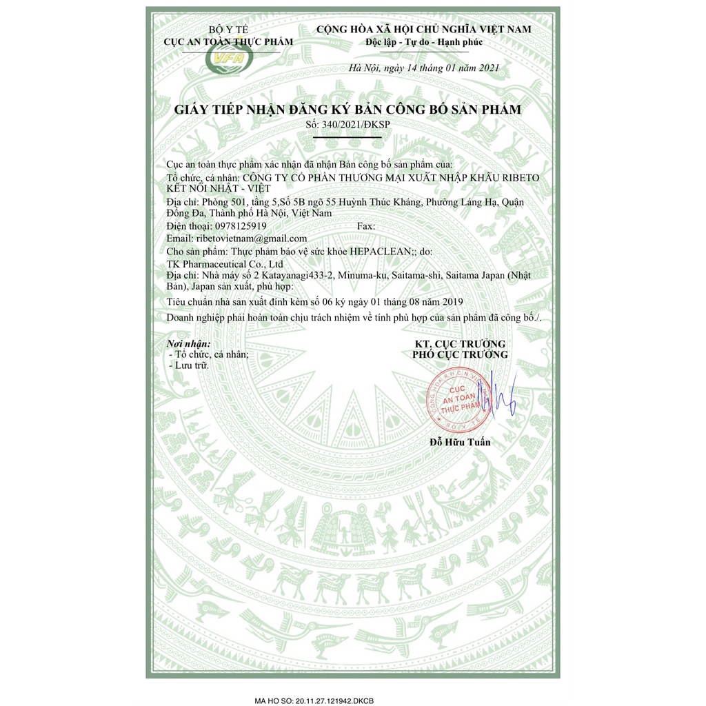 Hepaclean - Viên uống tăng cường chức năng gan 60 viên