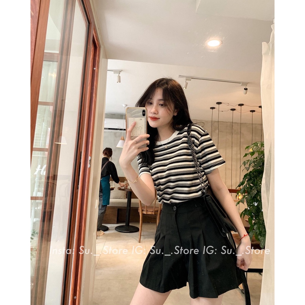 Áo thun kẻ ngang cộc tay A2236 SUSTORE