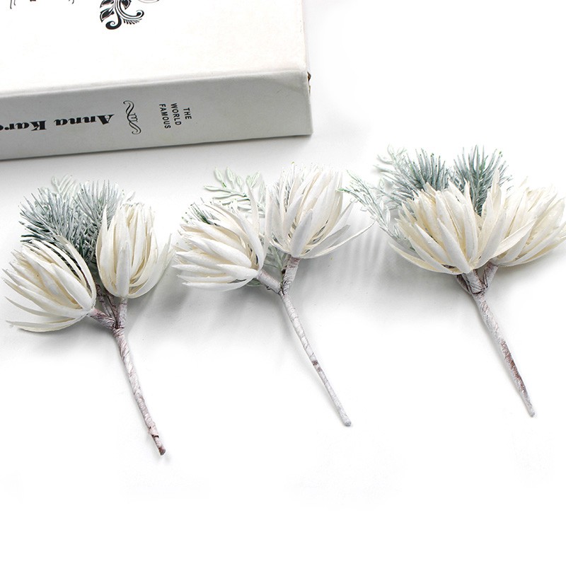 Cành hoa cỏ thông nhân tạo trang trí giáng sinh / tiệc cưới / scrapbook