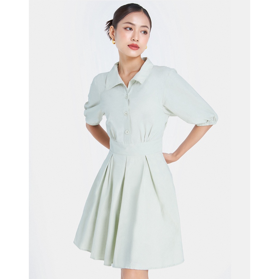 Đầm Nữ Thời Trang JUNO Kiểu Dáng Hạ Eo Xếp Li JNDLU025