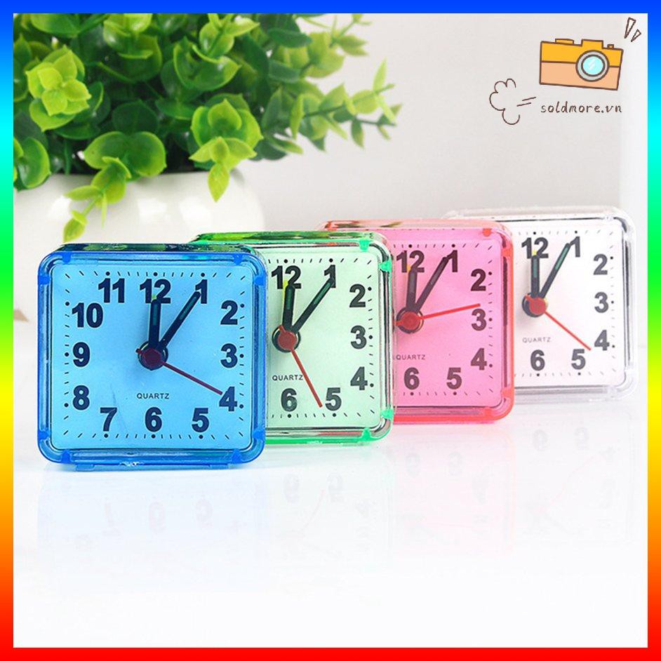 Đồng hồ báo thức mặt vuông sang trọng tùy chọn màu sắc