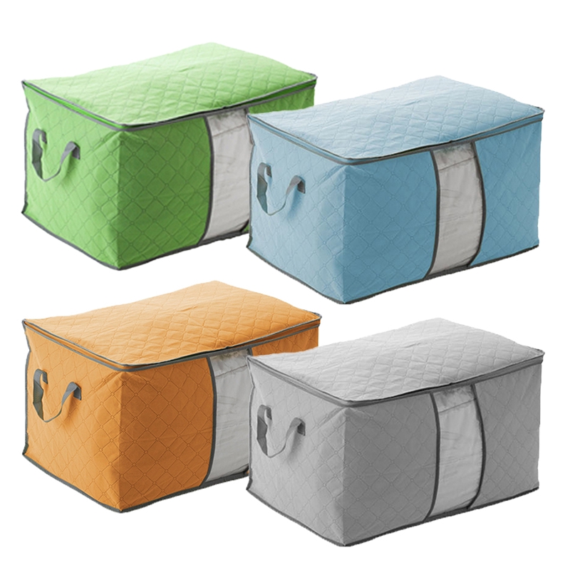 Túi Lưu Trữ Chăn Không Dệt Có Thể Gập Lại Túi đựng Quần áo Chăn Chăn Có Khóa Kéo