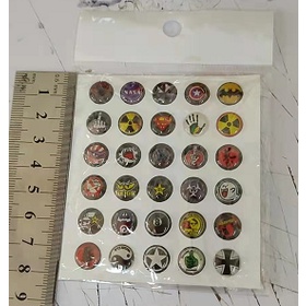 30 Miếng Dán Hình Mái Vòm Nhỏ 3D Trang Trí Xe Mô Tô