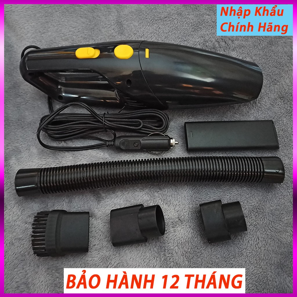 [ BH 1 Đổi 1 ] Máy hút bụi xe hơi, Máy hút bụi cầm tay mini điện áp 12V cho ô tô cực khoẻ