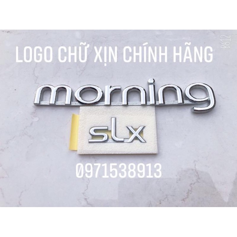[Mã LIFEAU01 giảm 10% tới 50k đơn 150k] logo chữ dán morning và slx xịn chính hãng mã sp: 8631307000 8631007000