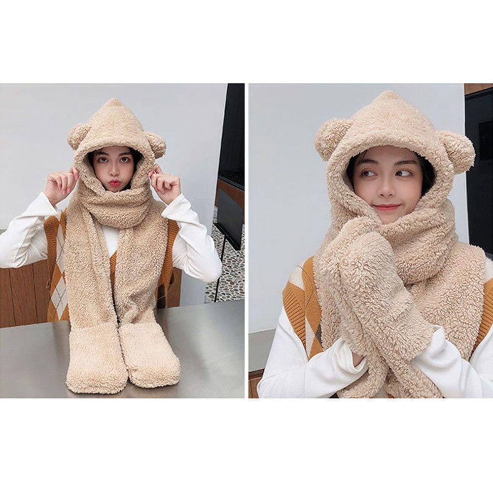 1 Mũ Beanie Vải Lông Giữ Ấm Mùa Đông Thời Trang Mới Lạ Cho Nữ
