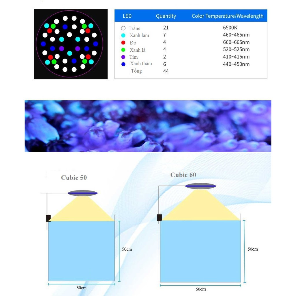 ZETLIGHT UFO ZE 8600 - Đèn LED cho hồ cá biển