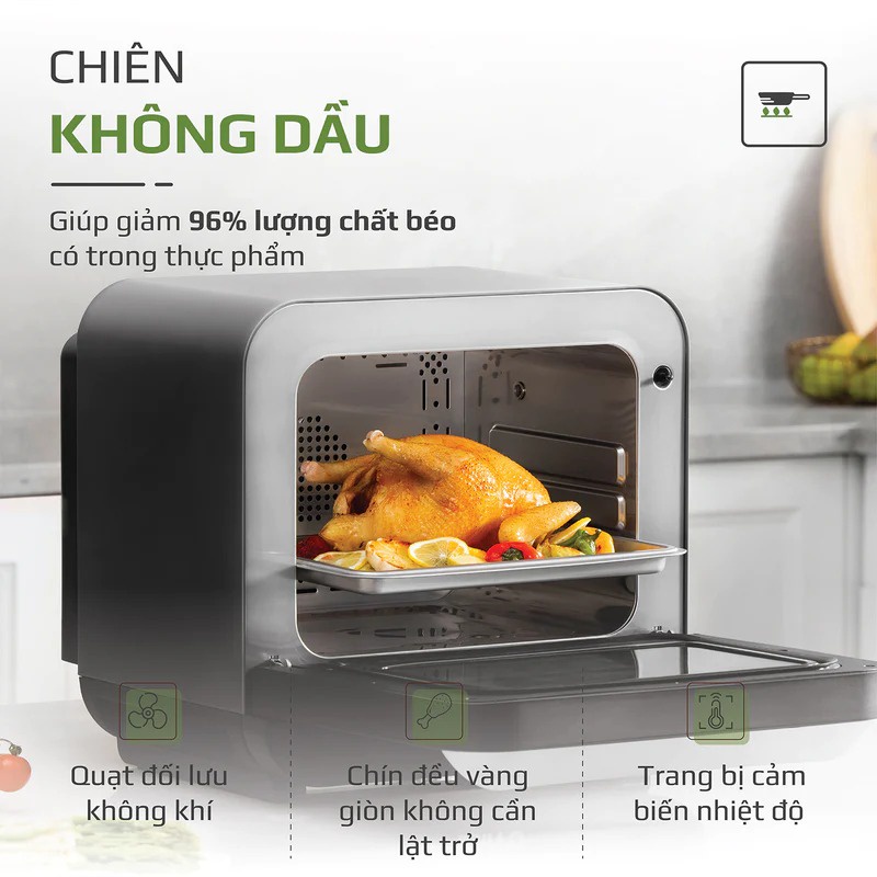 Nồi Chiên Hơi Nước OLIVO SF18 18L 50 chức năng