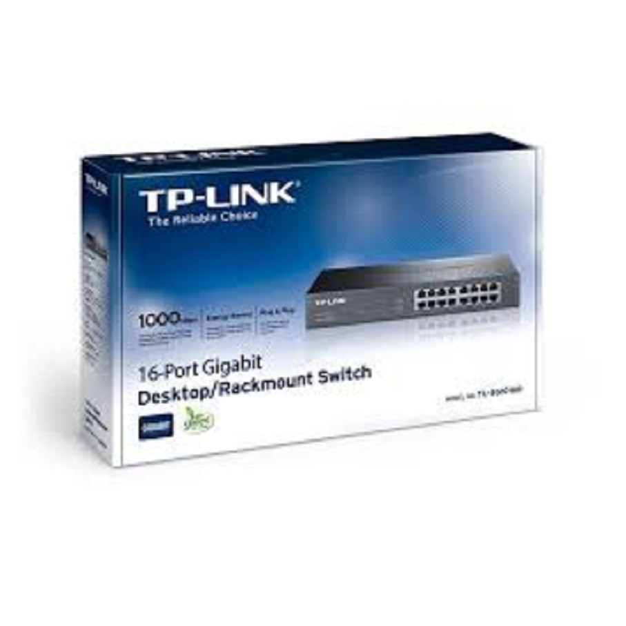 TP-Link TL-SG1016D - Switch Lắp Tủ/Để bàn 16 Cổng Tốc Độ Gigabit - Hàng Chính Hãng