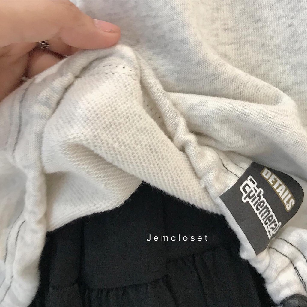 Áo Sweater nữ form rộng WINSOME-1770-Xám Nhạt | BigBuy360 - bigbuy360.vn