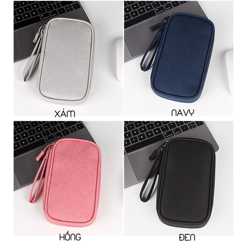 Túi đựng phụ kiện công nghệ SOLANO túi đựng điện thoại, pin dự phòng, cáp sạc, ổ cứng di động đa năng TA-001334