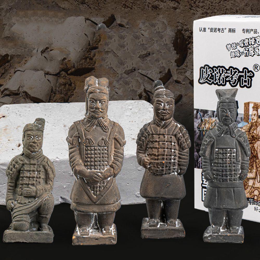 DARNELL Tượng Ngựa Gỗ Thủ Công Terracotta Warriors Qin Shi Huang Trang Trí Phòng Khách Phong Cách Trung Hoa