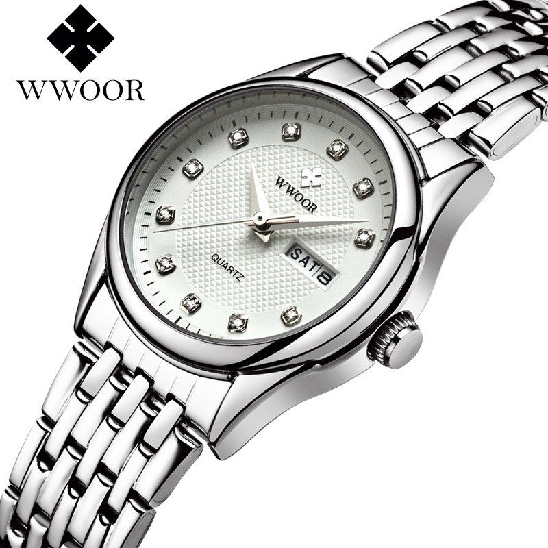 Đồng Hồ Nữ WWOOR 8824 DâY Kim Loại Không Gỉ Độ Dày Chỉ 1CM | BigBuy360 - bigbuy360.vn