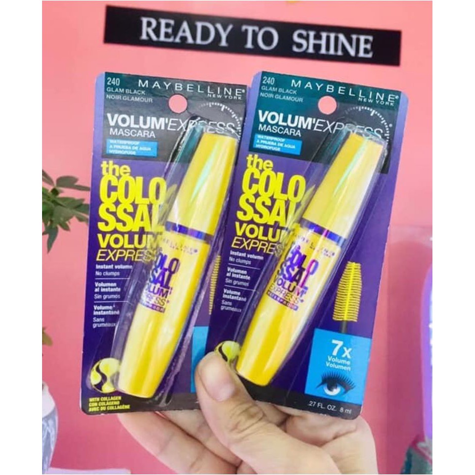 Mascara Maybellin Dài Cong Mi , Không Lem , Không Trôi , Hàng Chuẩn Auth