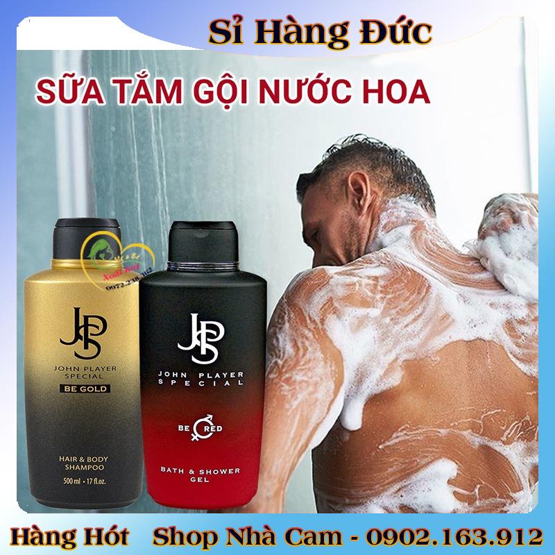 Sữa tắm gội nam JSP của Đức, sữa tắm gội 2in1 nước hoa nam