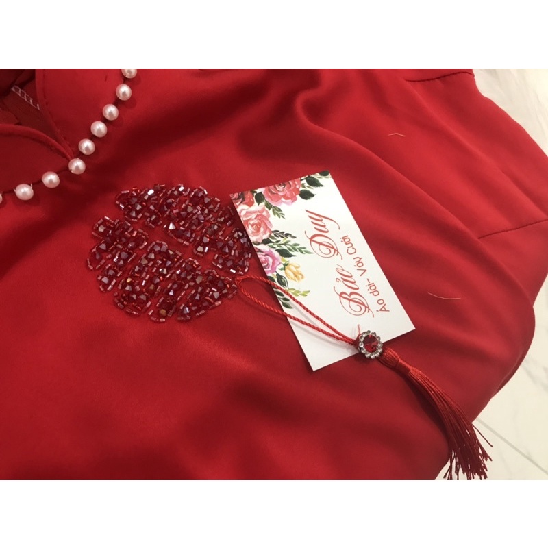 Miếng thêu chữ hỷ p3, áo dài cưới chữ hỷ tua rua- miếng thêu áo dài cưới