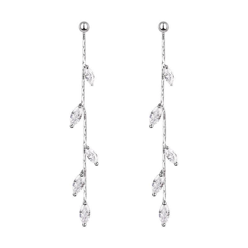 Khuyên tai thả hạt đá rơi Bông tai nữ phong cách Hàn Quốc quà tặng xinh xắn dễ thương