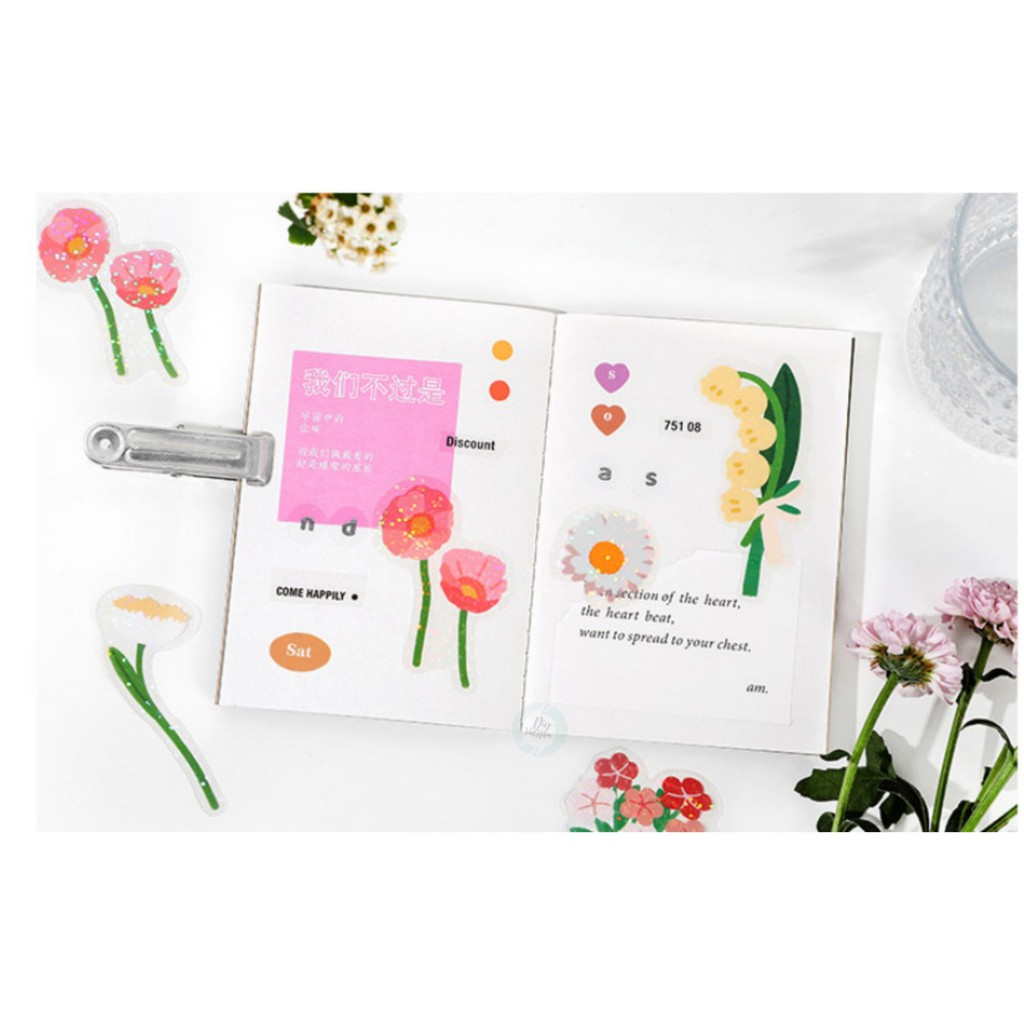 GÓI STICKER FULL BLOSSOM LẤP LÁNH