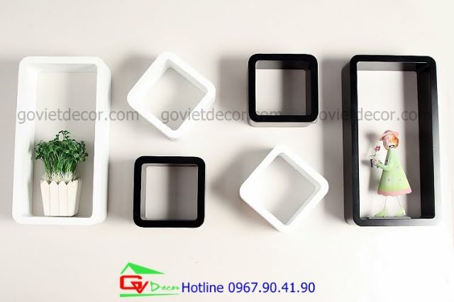 Set kệ trang trí 3 chi tiết