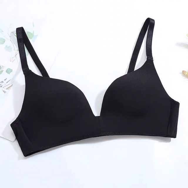 ÁO NGỰC NHẬT TRƠN KHÔNG GỌNG KHÔNG ĐỆM THOẢI MÁI màu da màu đen