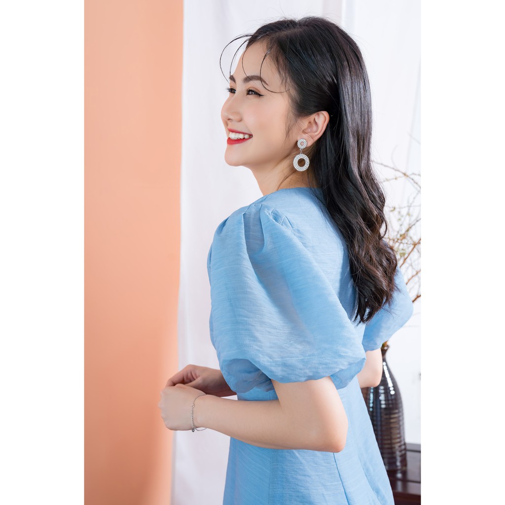 Đầm Tơ YODY Thêu Tay Bồng Siêu Xinh -VAN4084 | BigBuy360 - bigbuy360.vn