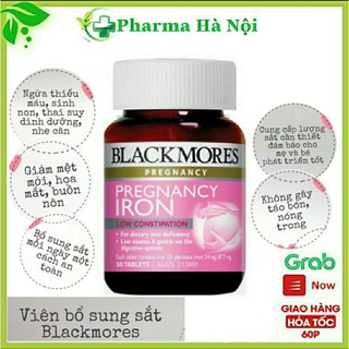Sắt Bầu Blackmores lọ 30 Viên Úc🔥Chính hãng 🔥 Sắt Blackmore Pregnancy