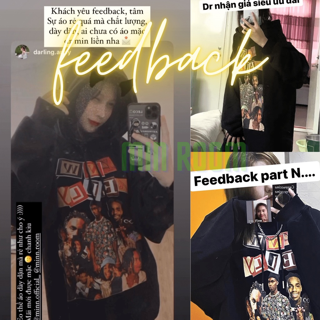 Áo hoodie nữ form rộng Min Room, áo nỉ unisex mũ hai lớp dày dặn MELLY AHML | BigBuy360 - bigbuy360.vn